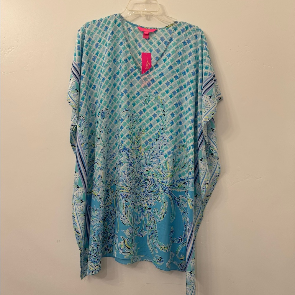 Lilly Pulitzer Lindamarie Silk Caftan XXSX (fits0-4) please read